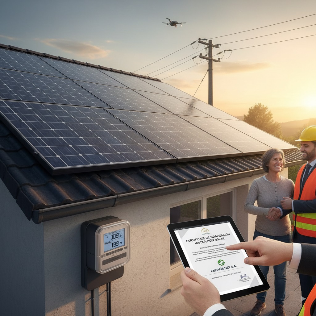 Legalización de instalación fotovoltaica y compensación de excedentes